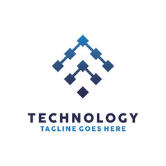 Technology/Tech Letter T Symbol Logo Design Inspiration