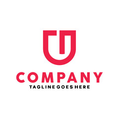 Lettering J&U / U&J Initial Logo Design Inspiration