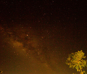 abstract background with stars and milky way.