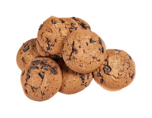 Shortbread with various fillings on a white background