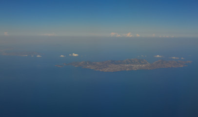 Aerial view of small islands