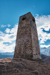 City of the dead. Necropolis&nbsp;outside the village of Dargavs 
