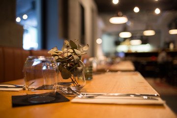table set for dinner