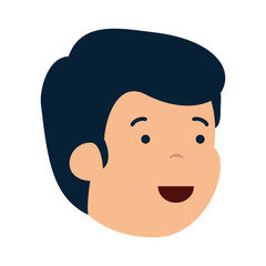Fototapeta premium happy young man head character