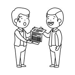 depressed men for money with tax document