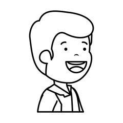 happy young man character