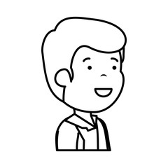 happy young man character