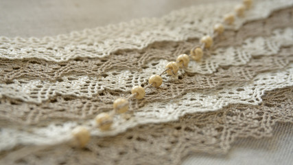 Fototapeta na wymiar Linen lace