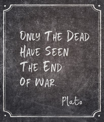 end of war Plato quote