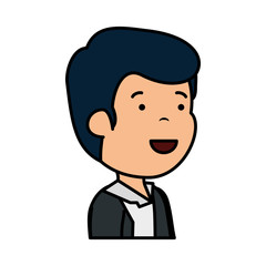 happy young man character