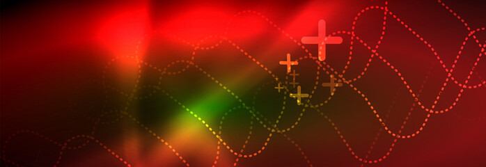 Shiny neon lights background, techno design, modern wallpaper for your project