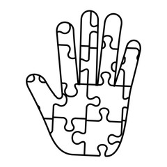 hand with puzzle attached solution