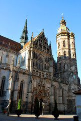 Fototapeta na wymiar The Cathedral of St. Elisabeth in Kosice, Slovakia