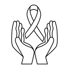 hands protection ribbon campaign