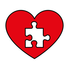 heart with puzzle pieces