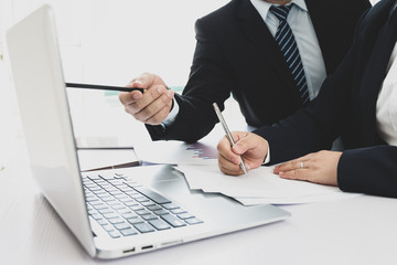 Businessman working in the office