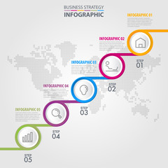 Business Infographics design template illustration. Vector eps10.