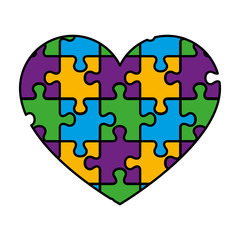 heart with puzzle pieces