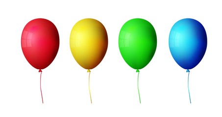 Collection of color balloons