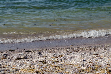 Sea-shore by Nessebar old town, Bulgaria
