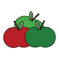 cute cartoon juicy apple