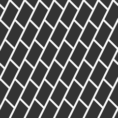 Abstract seamless pattern. Diagonal santed bricks.