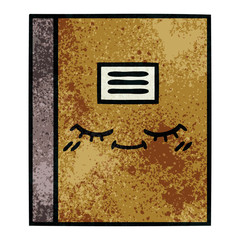 retro grunge texture cartoon notebook