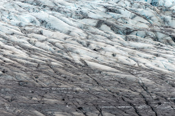  Svinafellsjokull glacier, part of Vatnajokull glacier. Skaftafel National Park on Iceland