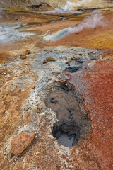 im Hochtemperaturgebiet Seltun, Krysuvik, Island