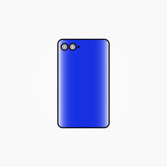 Vector back cover smartphone