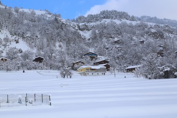spectacular snow scenes .artvin/savsat/turkey