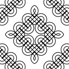 Design seamless monochrome diamond pattern