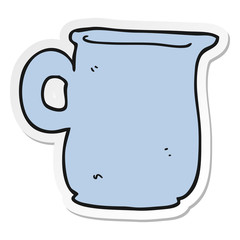 sticker of a cartoon milk jug