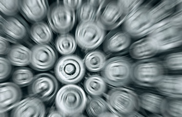 used disposable drain batteries, motion blur