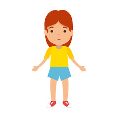 cute little girl character