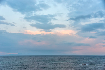 Sunrise on the Southern Italian Mediterranean Sea