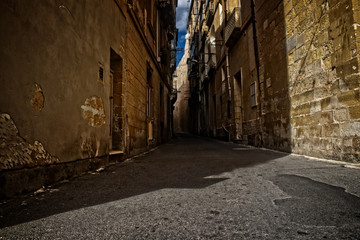 Narrow Alley in Birgu, Malta