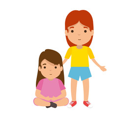 mother with daughter characters