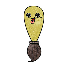 retro grunge texture cartoon paint brush