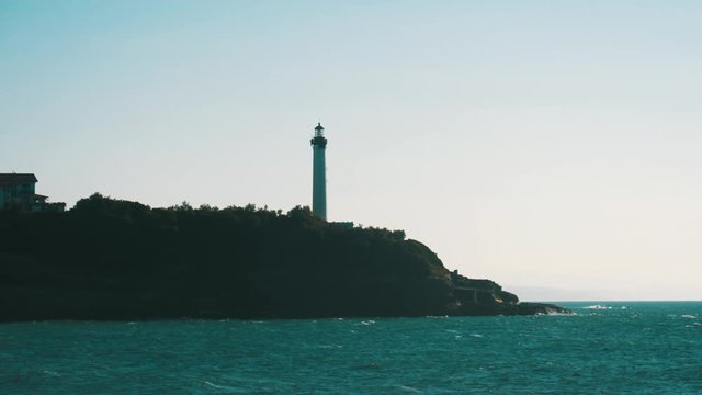 Biarritz lighthouse phare coastal view France Atlantic Basque
