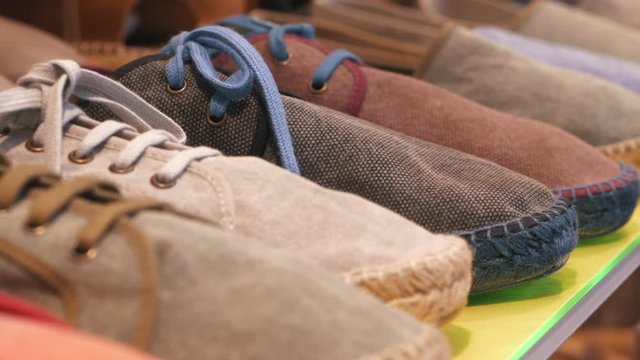 Espadrilles traditional Basque shoes France market