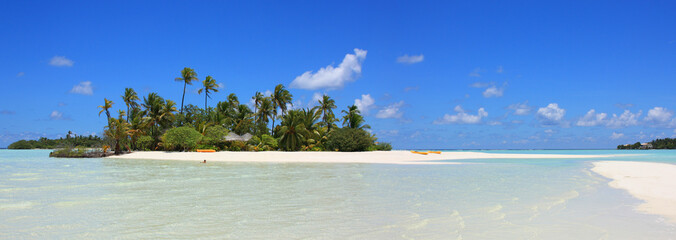 Panoramique d'un îlot des Maldives