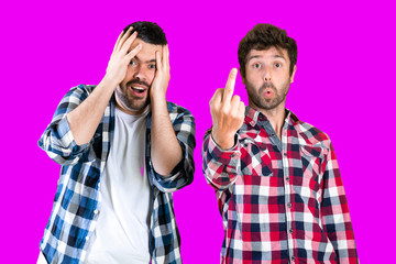 Face of an angry and furious male. The image is depicting emotions of anger and frustration