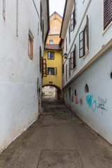 Obraz premium The ancient village of Škofja Loka, Slovenia.