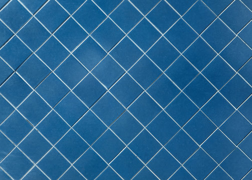 Blue Tile Wall Square Mosaic