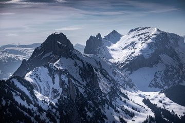 Schweizer Bergkette im Appenzell