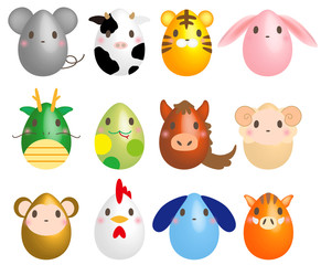 イースター　卵　干支