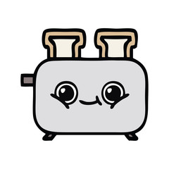 cute cartoon of a toaster