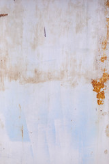 carelessly painted metal surface, shot on a cloudy day