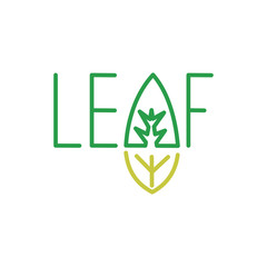 Leaf Logo Design Vector Template Set